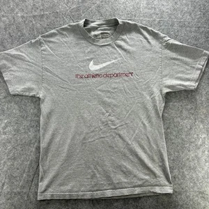 Nike Camicia Uomo Grande Grigio Reparto Atletico Swoosh Logo Grafica T-shirt Cotone - Foto 1 di 9