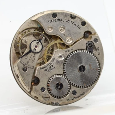 BUREN IMPERIAL 瑞士 6J 怀表机芯 39.5 毫米 用于维修 (HF) — 第 1/2 张图片