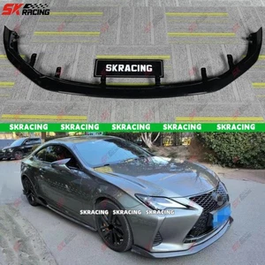 For Lexus RC300 RC350 F-Sport 2019-25 Gloss Black Front Bumper Lip Splitter Kits - Picture 1 of 13