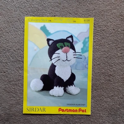 ALAN DART POSTMAN PAT,  CAT JESS TOY KNITTING PATTER SIRDAR 4118 - Image 1 of 2