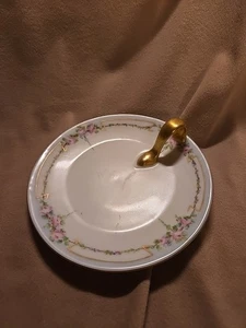 Vintage Bavaria Fingerschlaufe Griff Schale Tablett Floral Schmuck - Bild 1 von 2