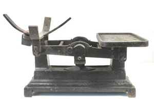 1920s Cast Iron Shop Counter Scales Crown GR 189 Stamp Rustic Decor Stage Prop - Picture 1 of 23