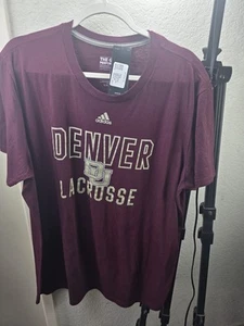 Addidas Denver University Lacrosse The Go-to Performance Tee Large - Picture 1 of 6