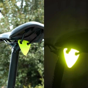 Riflettore Ciclismo Luminoso Bici Strada Triangolo Riflettente Ultraleggero MTB TPU - Foto 1 di 14
