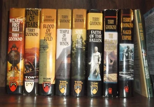 Lot Terry Goodkind SWORD OF TRUTH Wizards First Rule Naked Empire Debt Bones HC - Imagen 1 de 5