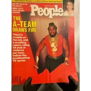 Vintage People Magazine January 30, 1984 Features Mr. T, The A-Team, AC/DC, VGUC - Picture 1 of 14