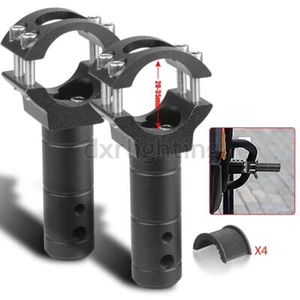 2X Motorcycle Mount Clamp Bracket Headlight Spot Fog Light 20mm-35mm Bumper Bar - Picture 1 of 7