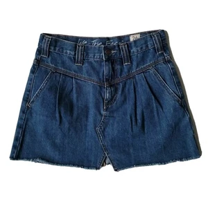 Free People blau Denim kurzer Minirock Größe 26 Saratoga Einzelhandel: $ 78 NEU - Bild 1 von 9