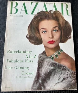 Bazaar 1957 Balenciaga - Warhol - Isak Dineson - Mallet-Joris - Cleveland Amory - Foto 1 di 8