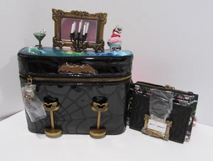 Betsey Johnson Kitsch House of Spirits Crossbody & Wallet Skull Spider Web NWT - Picture 1 of 21