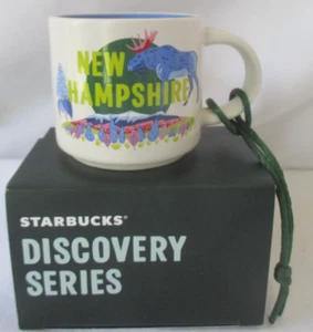 STARBUCKS COFFEE DISCOVERY SERIES NEW HAMPSHIRE 2 OZ MINI TAZZA ORNAMENTO - NUOVO - Foto 1 di 7