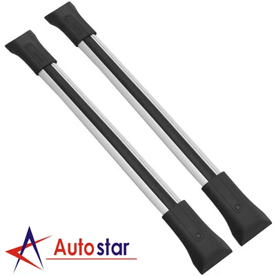 Par de bacas transversales de techo paquete 84130842 para GMC Acadia 2010-2016 plateado Foto 1 de 4