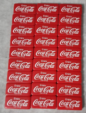 Enjoy Coca Cola Red 27 Piece Dominoes Double Six Game Coke Advertising