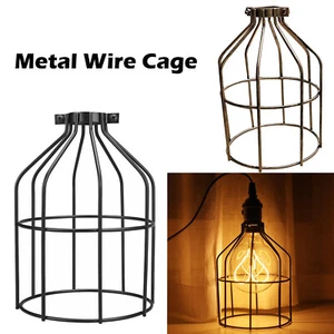 Lámpara colgante de metal para techo industrial geométrica jaula de alambre decoración - Imagen 1 de 14