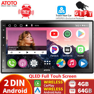 ATOTO A6 4+64GB Android 7Zoll 2 Din  KabellosCarPlay/Android Auto Navigation GPS