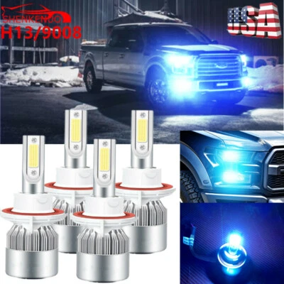 For Ford F250 F350 Super Duty 05-19 8000K ICE BLUE LED Hi/Lo Beam Headlight Bulb - Image 1 of 4