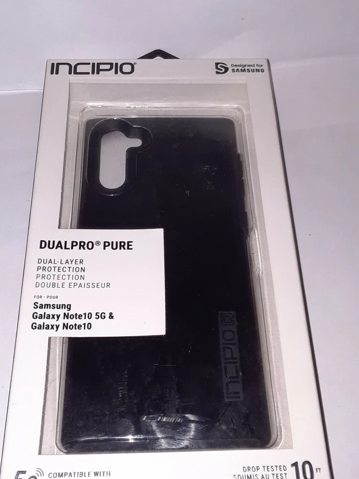 Новый в коробке incipio DualPro чистый чехол Samsung Galaxy Note10 и 5 g черный Бесплатная доставка - Изображение 1 из 1