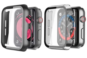 Langboom Watch Case compatible with Apple Watch 4/5/6/SE - 40mm- BLACK and CLEAR - Photo 1 sur 8