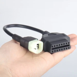 for Honda 4PIN To 16PIN OBD2 Cable Adapter Diagnostic Connector Motorcycle - Picture 1 of 7