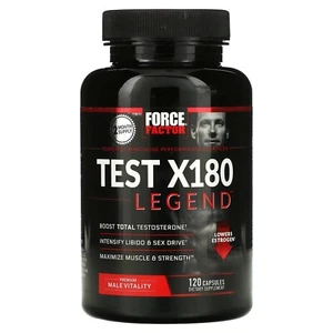 Force Factor Test X180 Legend ~ Test Booster Muscle Builder ~ 120 caps Exp 01/29 - Picture 1 of 2