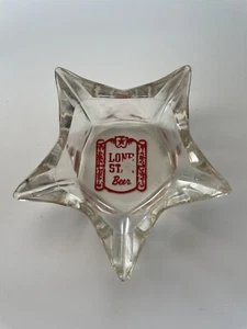Vintage Lone Star Beer Ashtray Star Shaped - Picture 1 of 2