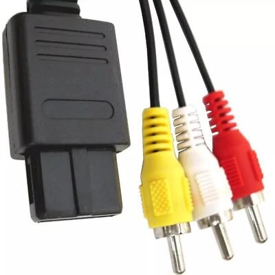 New 6' AV Audio Video Cable for Nintendo 64, Super NES & GameCube -- SNES N64 - Image 1 of 4