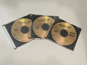 DELKIN DEVICES CD-R Archival Gold THE 300 YEAR DISC 3 New In Individual CD Cases - Picture 1 of 2