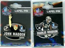 NFL Hall Of Fame Pin Choice Oakland Raiders John Madden Charles Woodson NFL PSG