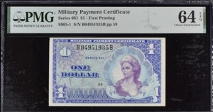 Military Payment Certificate, $1 Series 661 Military Payment Certificate - Picture 1 of 2