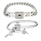 Love Heart Lock Armband Armreif + für Schlüssel Anhänger Armband Kit Geschenk für Engageme