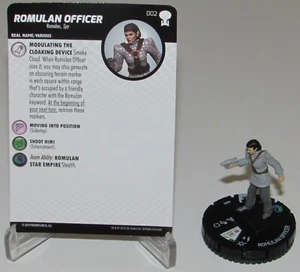 OFICIAL ROMULANO 002 Star Trek TNG To Boldly Go HeroClix equipo visitante - Imagen 1 de 2