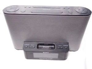 Sony Dream Machine FM/AM Clock Radio ICF-CS10iP Speaker Dock iPhone iPod Aux in - Picture 1 of 9