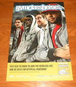 Gym Class Heroes Poster Original Promo 17x11 RARE - Picture 1 of 1