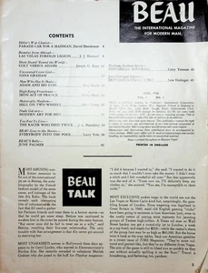Juni 1966 Beau Magazin Glamour Girlie Hitlers Auto Colt Pistolen Adams Racing - Bild 1 von 4