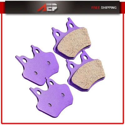 CARBON FIBER BRAKE PADS Front Rear PerFormance For Harley Davidson Fatboy - Image 1 of 4