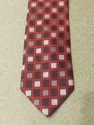 Covington “Ted” Tie – 4x58” Geometric Pattern – Classic Dress Necktie – Poly - Изображение 1 из 4