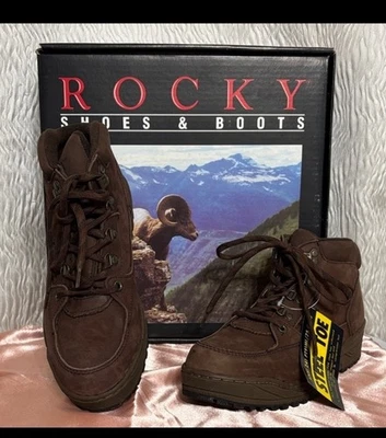 NUEVO EN CAJA Botas Rocky Para Hombre Marrón Oscuro Puntera de Acero-Talla 9.5 Foto 1 de 4