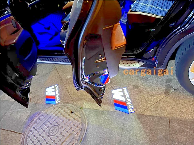 4X Car Door IIIM Welcome Light Fits For E60 E63 E90 E92 X1 anniversary - Image 1 of 4