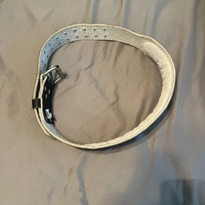 Cinturón de levantamiento de pesas de cuero partido Gold's Gym acolchado de espuma talla Lg/XL Foto 1 de 3