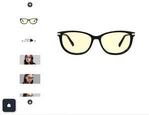 Gunnar Ingrid Onyx Amber Glasses ING-00101 - Picture 1 of 8