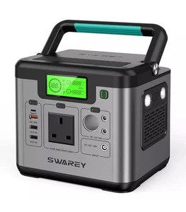 SWAREY Portable Power Station S500 518Wh 230V/1000W Solar Power Generator Supply - Picture 1 of 13