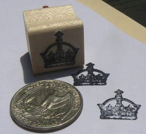 "Estampilla de goma corona miniatura P24 WM 0,5x0,5" - Imagen 1 de 2
