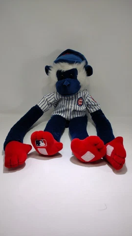 MLB Major League Baseball Chicago Cubs Blue Stuffed Plush Sock Monkey Genuine Cover
