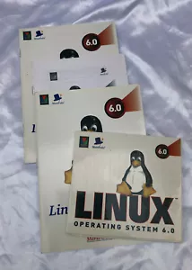 Vintage Linux Mandrake OS Version 6.0 -CD's and Manuals - Picture 1 of 7