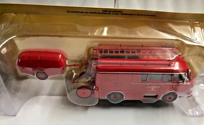 Camion Pompieri N.44 Camion Citroen Sp N Oatmeal + Rimorchio 1/43 IXO Hachette - Immagine 1 di 3