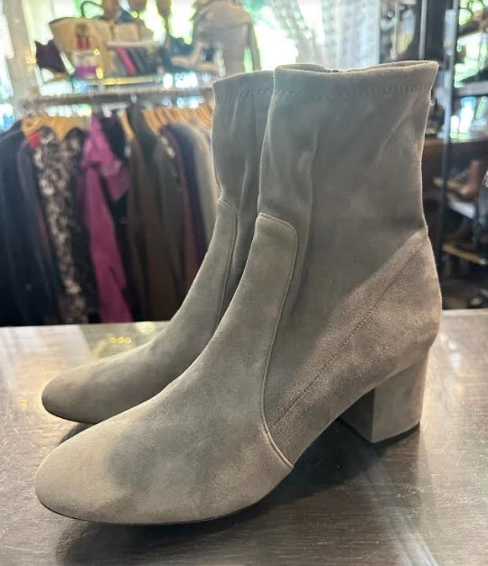 Botines de gamuza elástica VALENTINO talla 38,5 gris claro nuevos sin caja Foto 1 de 1