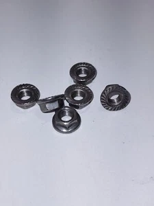 (6) Tuercas dentadas hexagonales para motosierra STIHL 5 MM - MS200T MS461 MS660 MS261 - Imagen 1 de 3