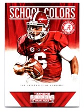 2015 Panini Contenders Draft Picks School Colors Blake Sims Alabama Crimson Tide