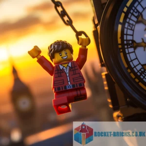 Sunset Swing: Big Ben Minifigure Art Print - Picture 1 of 1