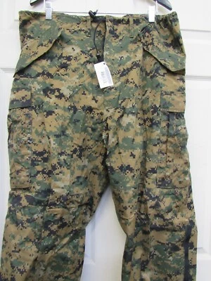 美国海军陆战队 Woodland Marpat Camo Goretex 裤子长裤 APECS 大号 Reg 全新旧货 — 第 1/4 张图片